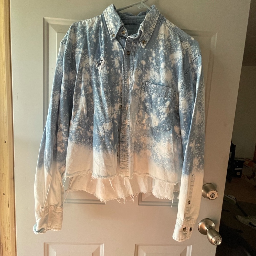 Crop denim top